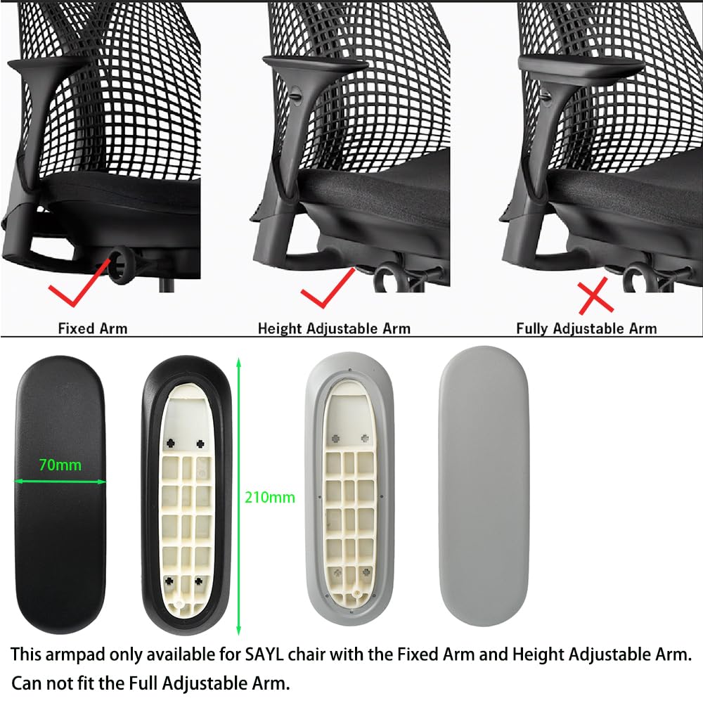 Amazon.co.jp: アームパッドキャップ 交換用 ハーマンミラーセイル